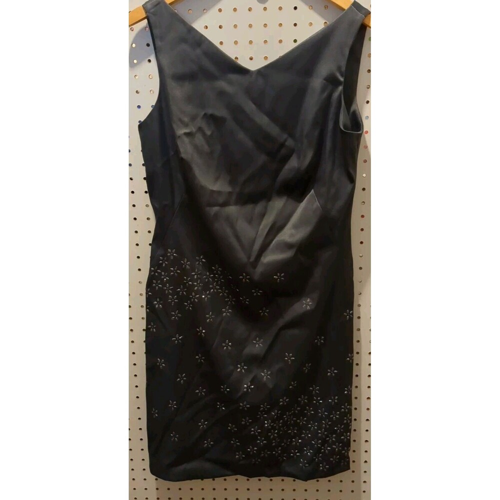 CDC Caren Desiree Sleeveless Dress Silver Gray Size 8 Formal Wedding Prom